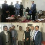 دیدار شهردار و سردار کمالی و سایر مسئولین از خانواده شهید و جانباز