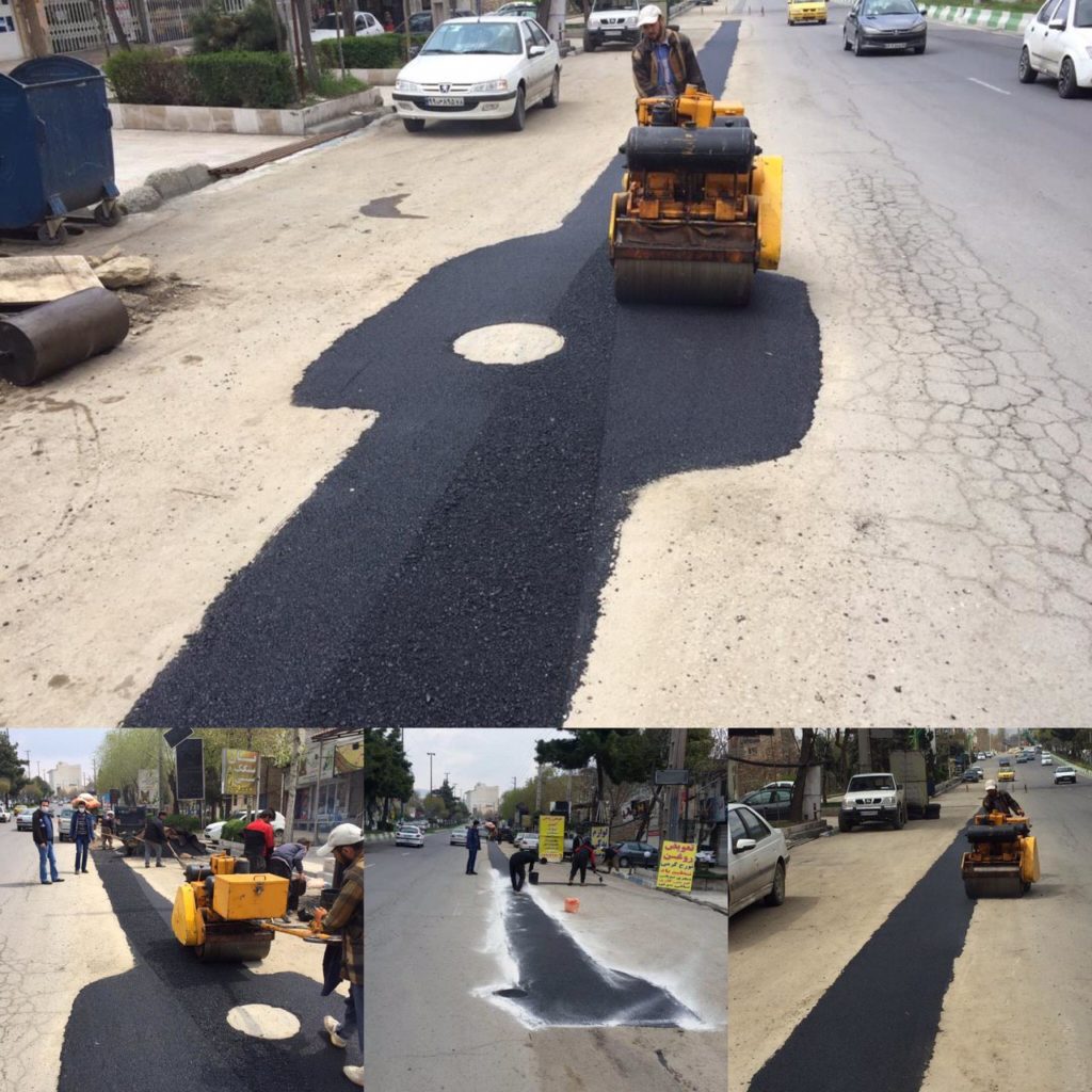 مرمت و بازسازی خیابانهای رودهن