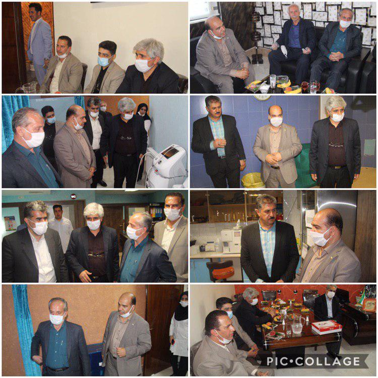 دیدار اعضای شورای اسلامی شهر و شهردار رودهن با رئیس مرکز جراحی نکو شهر رودهن