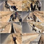 عملیات اصلاح و ترمیم جداول خیابان امام خمینی (ره)
