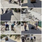 اجراي عمليات زيرسازي و آسفالت خيابان آذرپي شهر رودهن